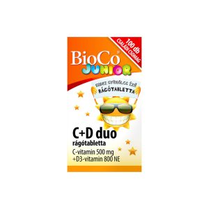 Junior C+D duó rágótabletta - 100db