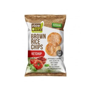 Ketchupos barna rizs chips - 60g
