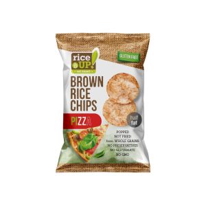 Pizzás barna rizs chips - 60g