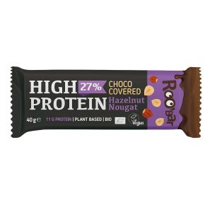 Mogyoró-Nugát fehérjeszelet - bio - 40g