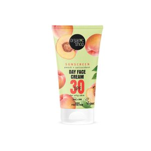 Őszibarackkal és antioxidánsokkal SPF30 ( zsíros bőrre) fényvédő nappali arckrém  - 50ml