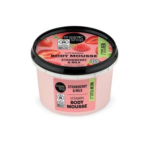 Vitamin testápoló mousse eperrel és tejjel - 250ml