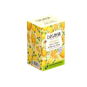 Citrom Gyömbér Manuka méz tea - bio - 18db