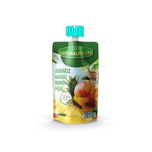 Ananász mangó banán püré - 200g