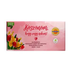 White Delight Kókusztejes fehércsokoládé -"Köszönöm, hogy vagy nekem!"- 80g