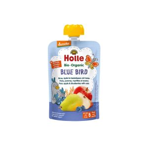 Blue Bird - körte, alma, áfonya zabbal - bio - 100g